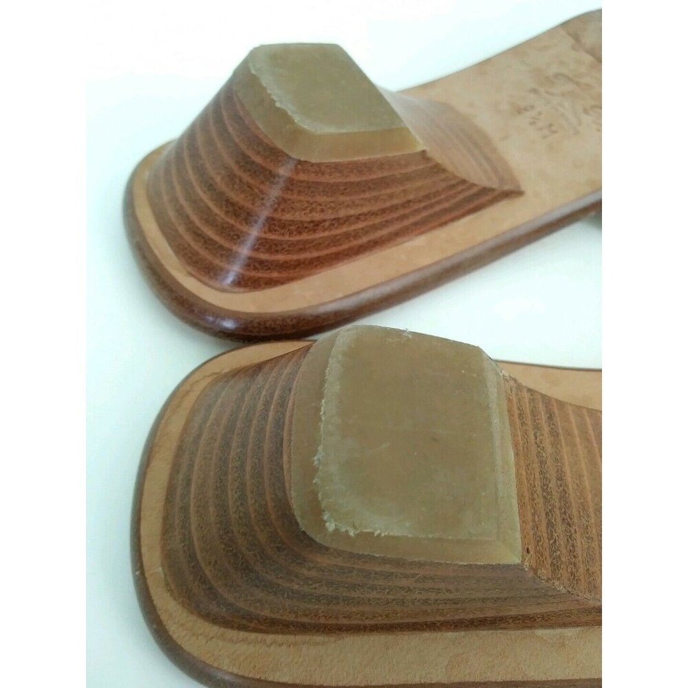 Tommy Bahama Women's Tan Knotted Braided Slip On Slide Low Heel Sandal Sz 8.5 M - Picture 7 of 8